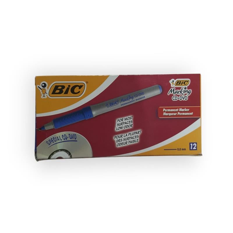 Bic Marking CD/DVD Permanent Marker Mavi 12'li Paket