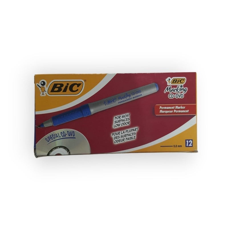 Bic Marking CD/DVD Permanent Marker Mavi 12'li Paket