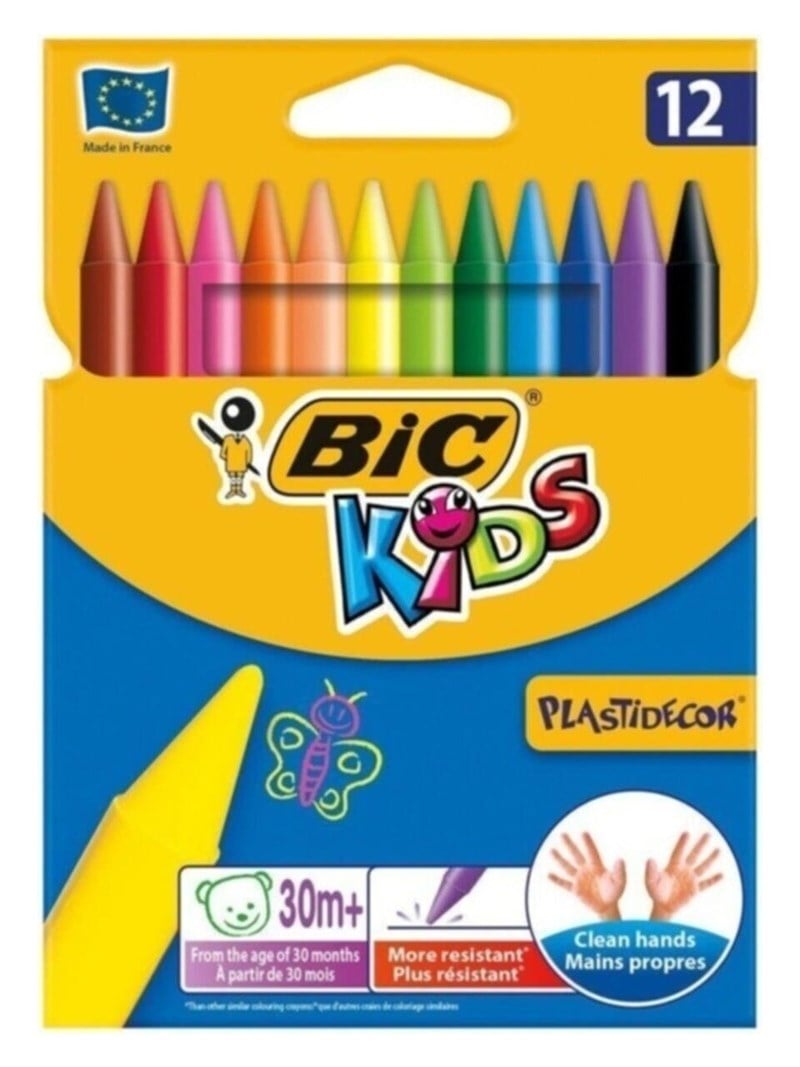 Bic Silinebilir Pastel Boya 12`li Kutu