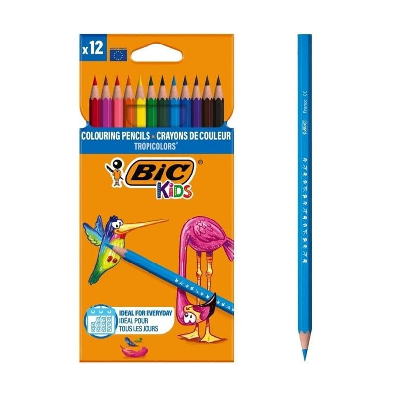 Bic Tropicolors Kuru Boya Kalemi 12 Renk Set