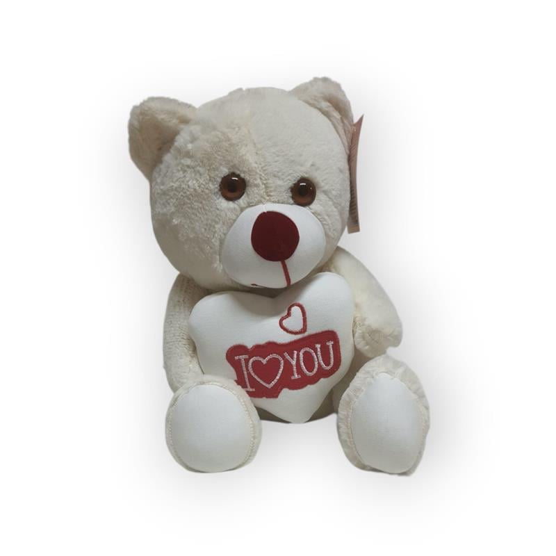 BİRİCİK 30 CM KALPLİ PELUŞ AYICIK  ' I LOVE YOU '