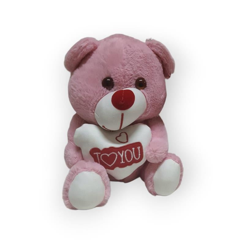 BİRİCİK 30 CM KALPLİ PELUŞ AYICIK  ' I LOVE YOU '