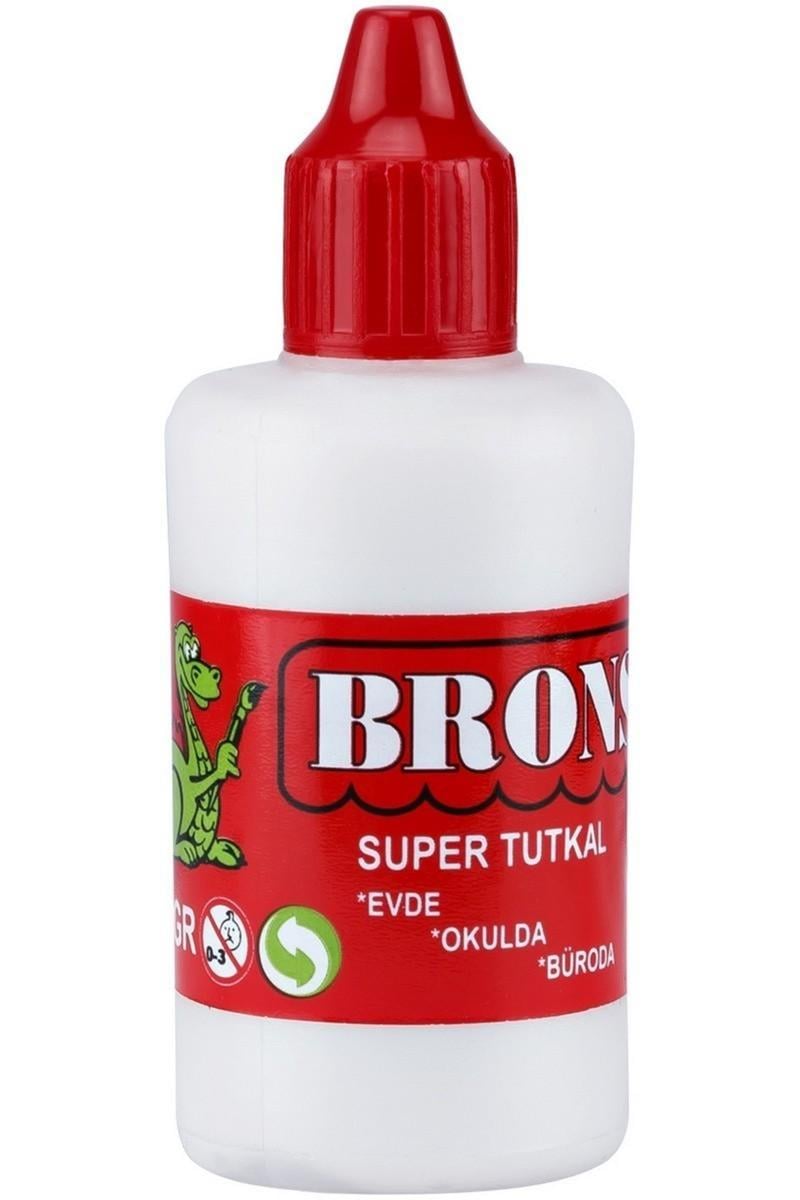 Brons 50 gr Plastik Şişe Tutkal - 24'lü Paket