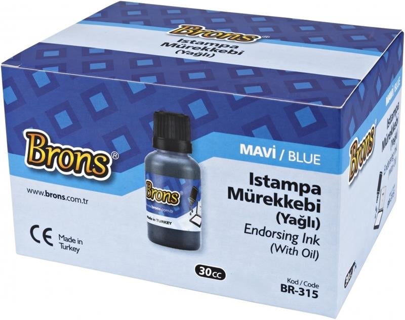 Brons Mavi Istampa Mürekkebi 30 cc BR-315