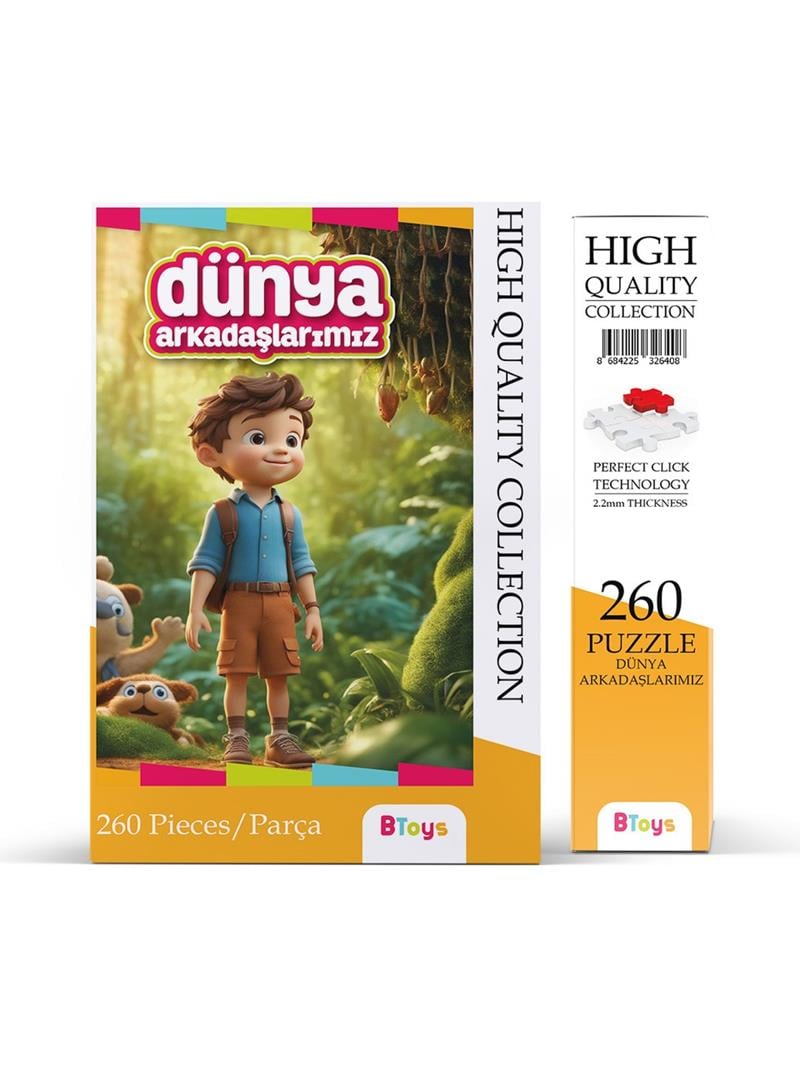 BTOYS 260 PARÇA PUZZLE DÜNYA ARKADAŞLARIMIZ 9066