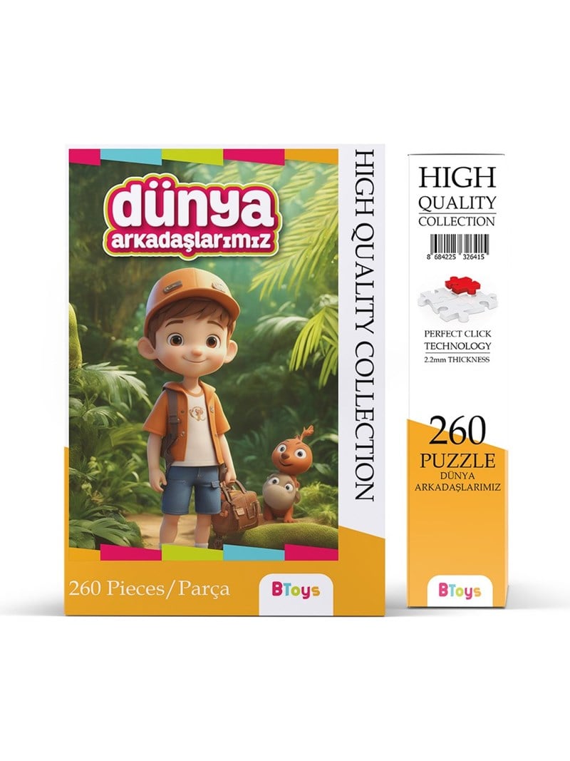 BTOYS 260 PARÇA PUZZLE DÜNYA ARKADAŞLARIMIZ 9067