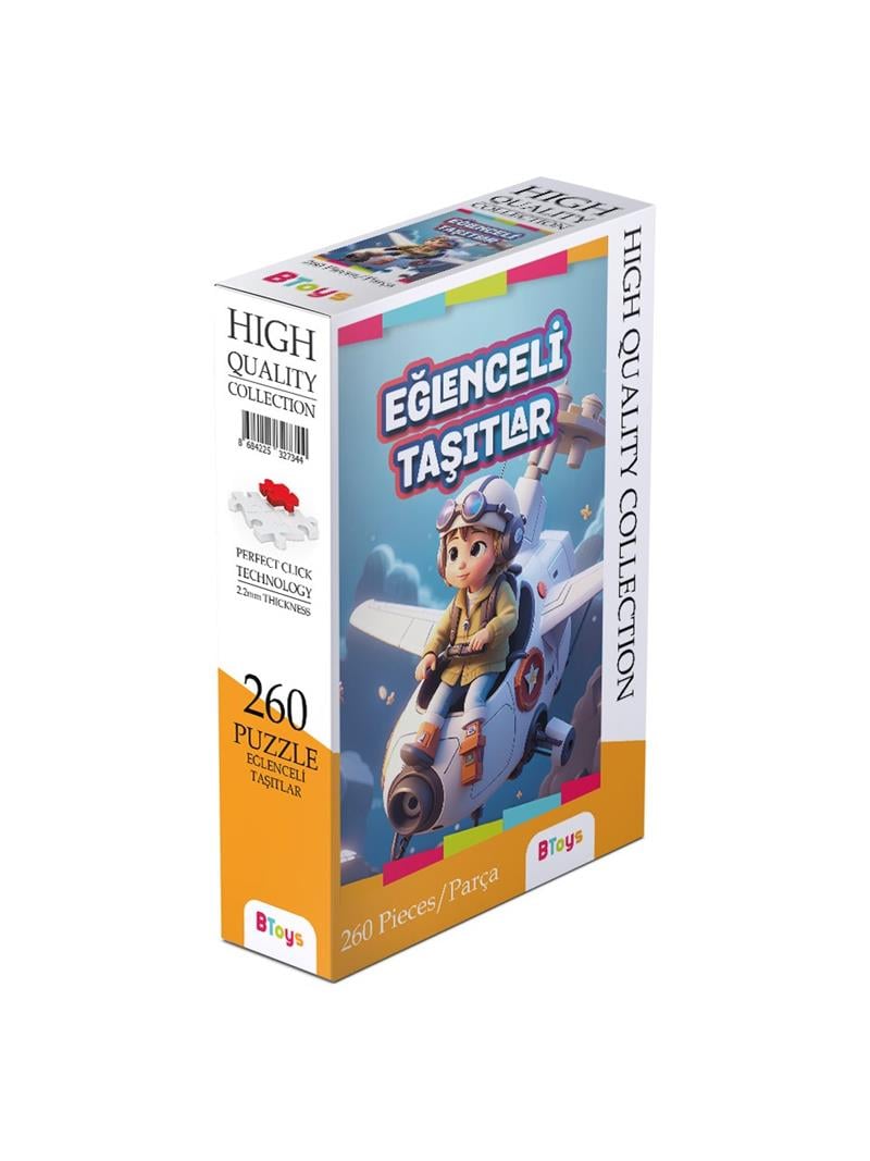 BTOYS 260 PARÇA PUZZLE EĞLENCELİ TAŞITLAR 9100