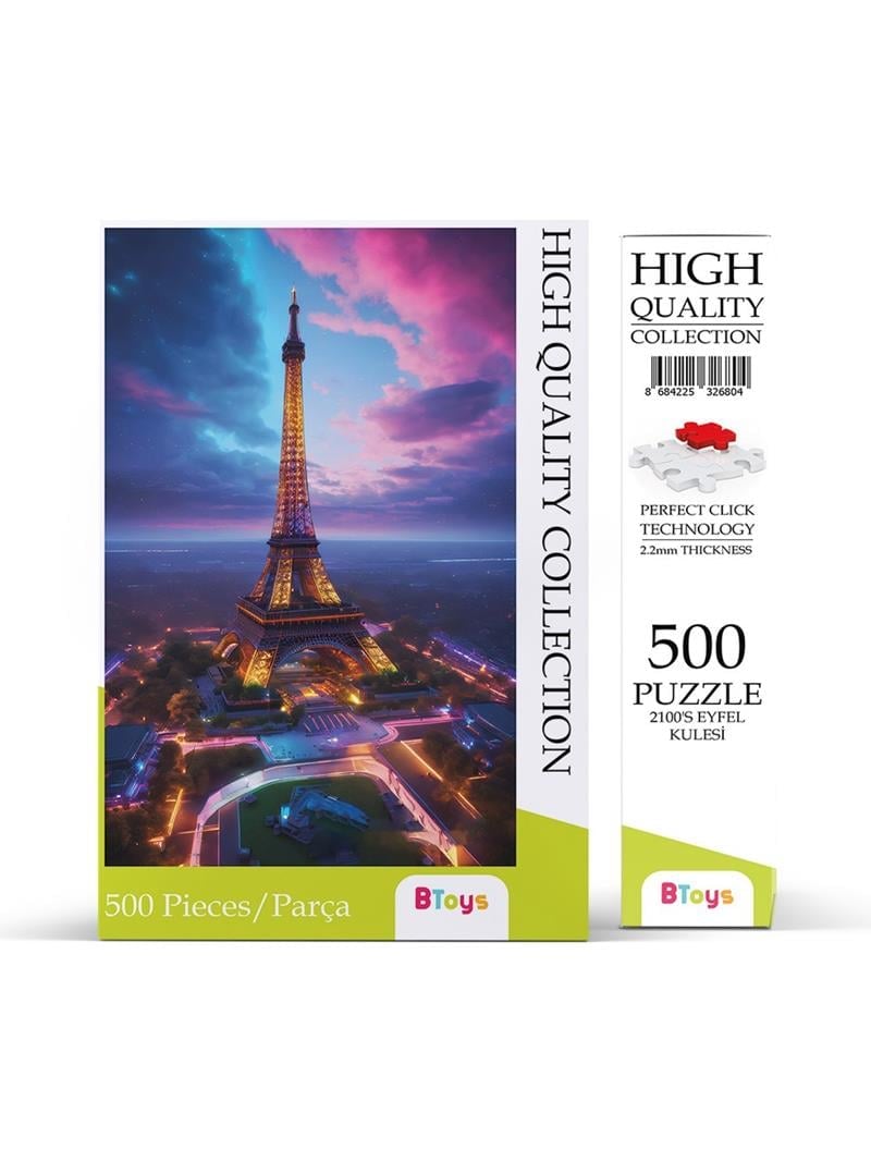 BTOYS 500 PARÇA PUZZLE EYFEL KULESİ 2100 9059