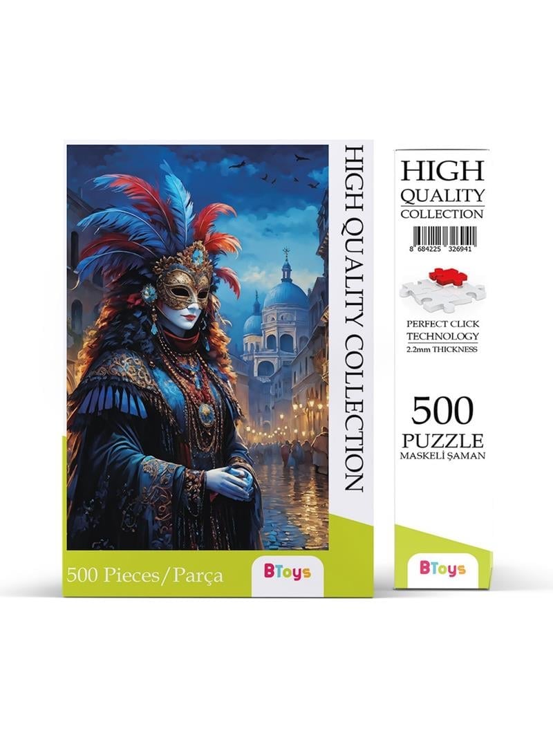 BTOYS 500 PARÇA PUZZLE MASKELİ ŞAMAN 9051