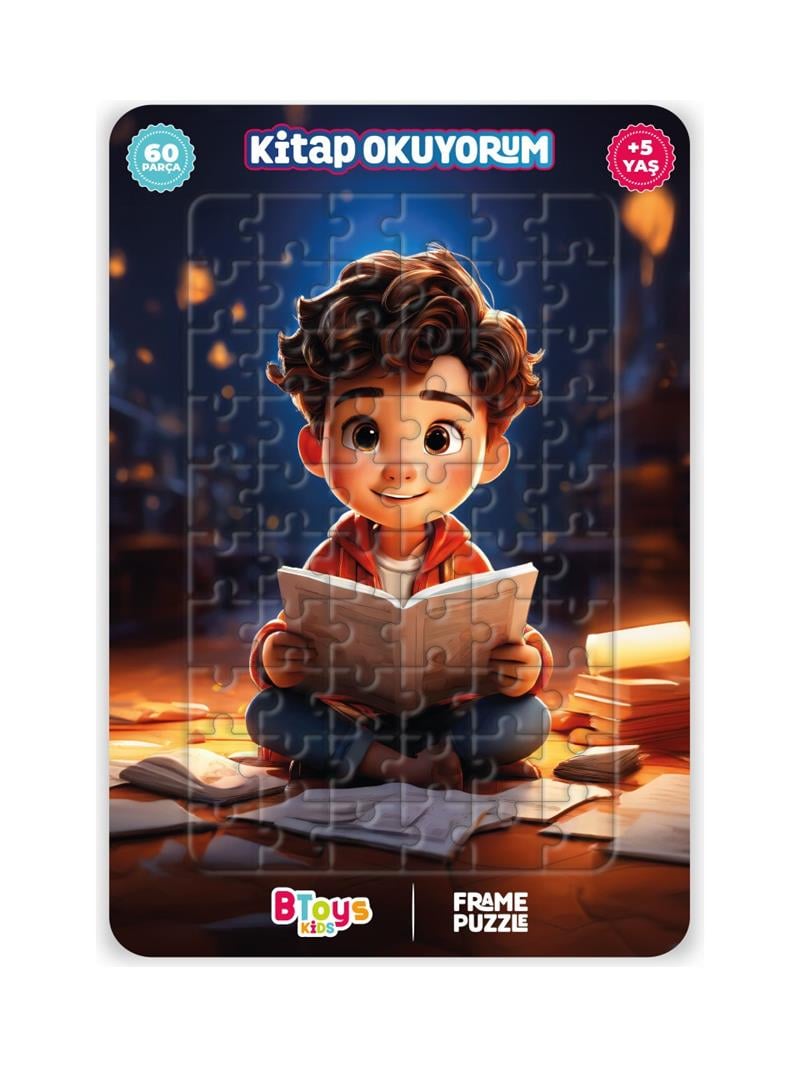 BTOYS 60 PARÇA PUZZLE KİTAP OKUYORUM 9104