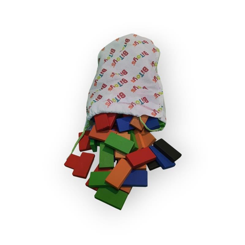 BTOYS DOMİNO AHŞAP 100 PARÇA 
