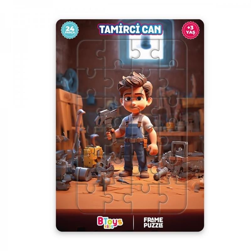 BTOYS KIDS 24 PARÇA PUZZLE TAMİRCİ CAN