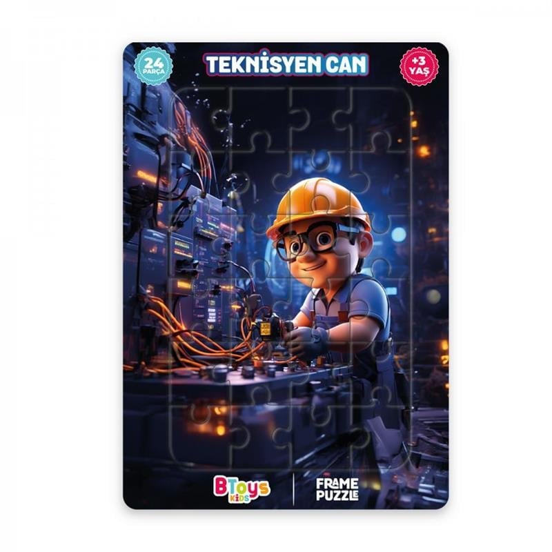 BTOYS KIDS 24 PARÇA PUZZLE TEKNİSYEN CAN