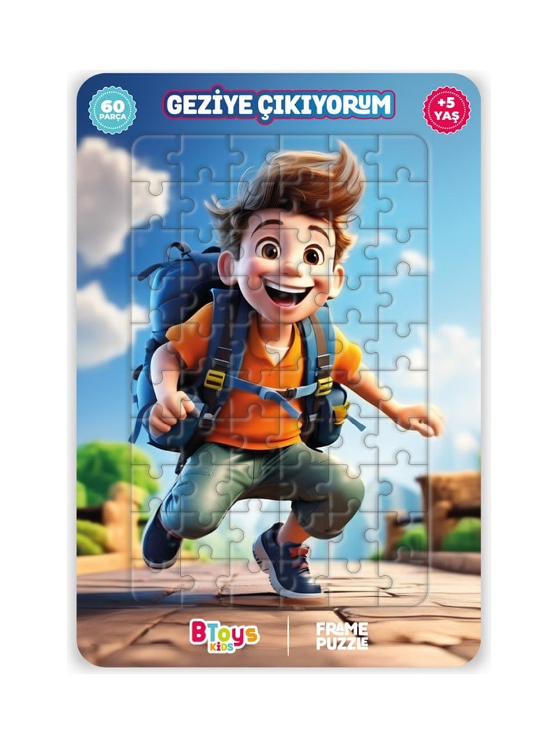 BTOYS KIDS 60 PARÇA PUZZLE GEZİYE ÇIKIYORUM 9113