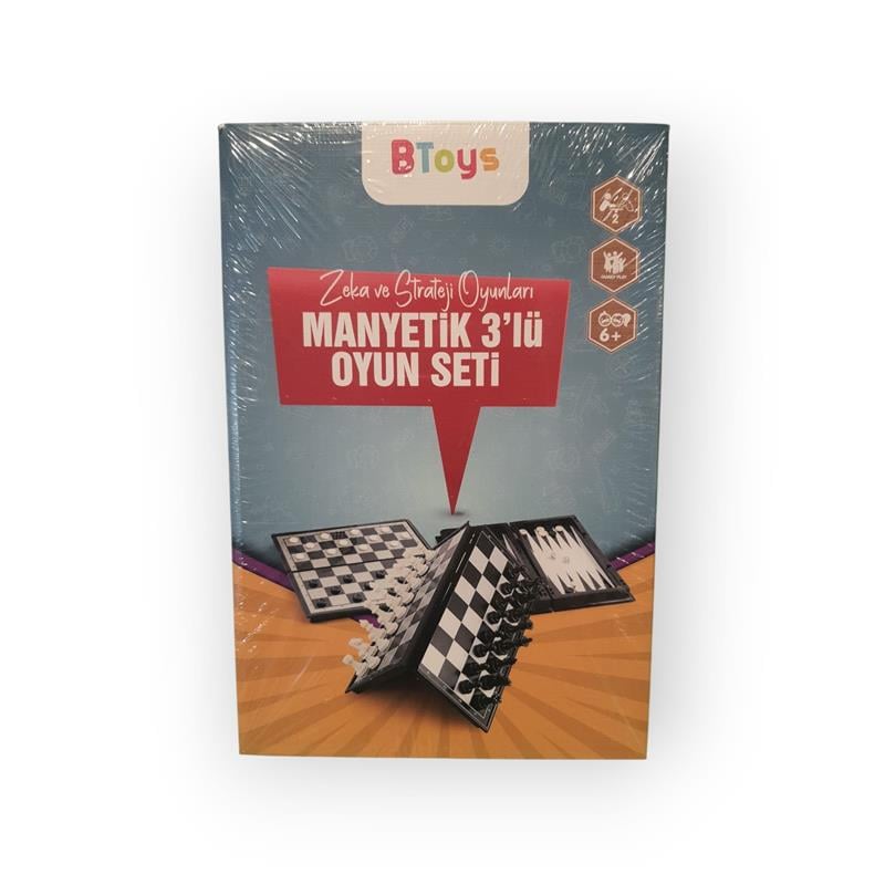 Btoys Manyetik Üçlü Oyun Seti BT-O5019