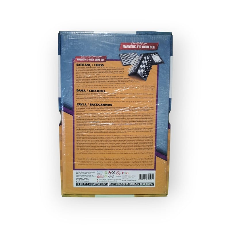 Btoys Manyetik Üçlü Oyun Seti BT-O5019