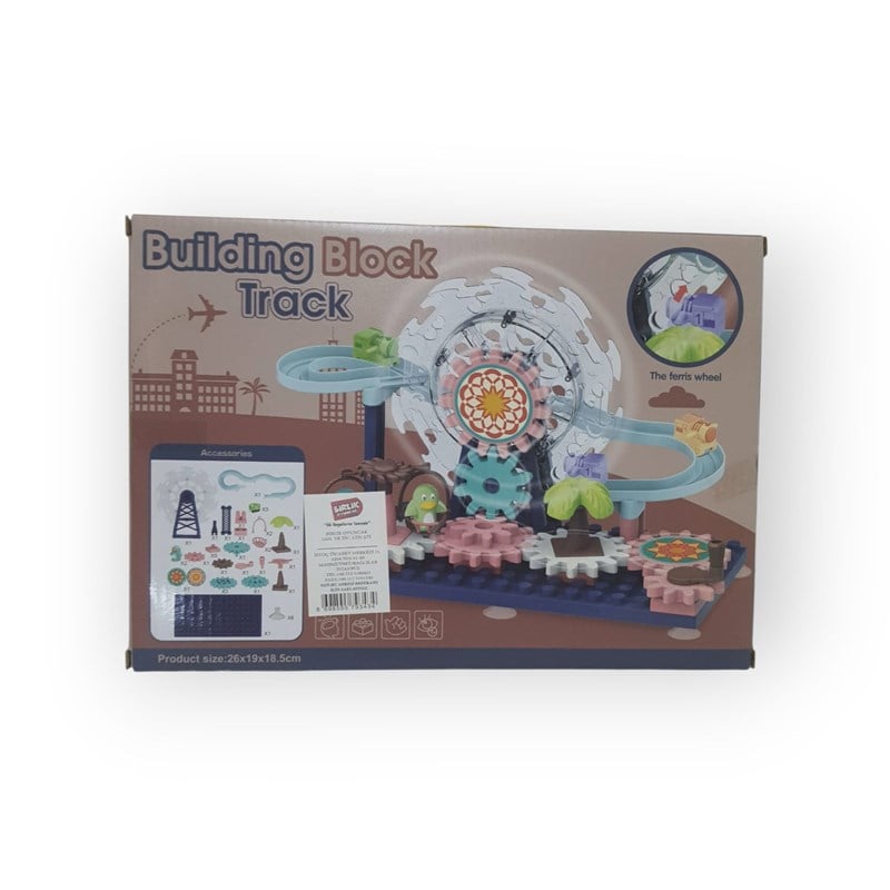 BUİLDİNG BLOCK TRACK DÖNME DOLAPLI BLOK VE PARKUR SETİ 