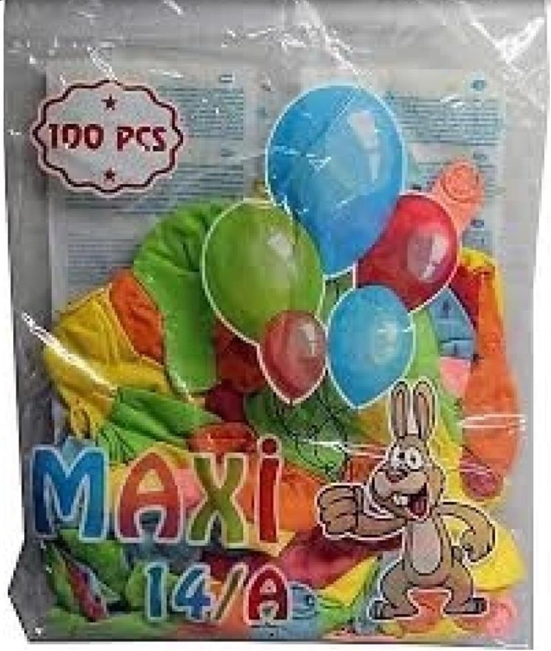 Buket 14A Maxi Balon 100'lü Poşet