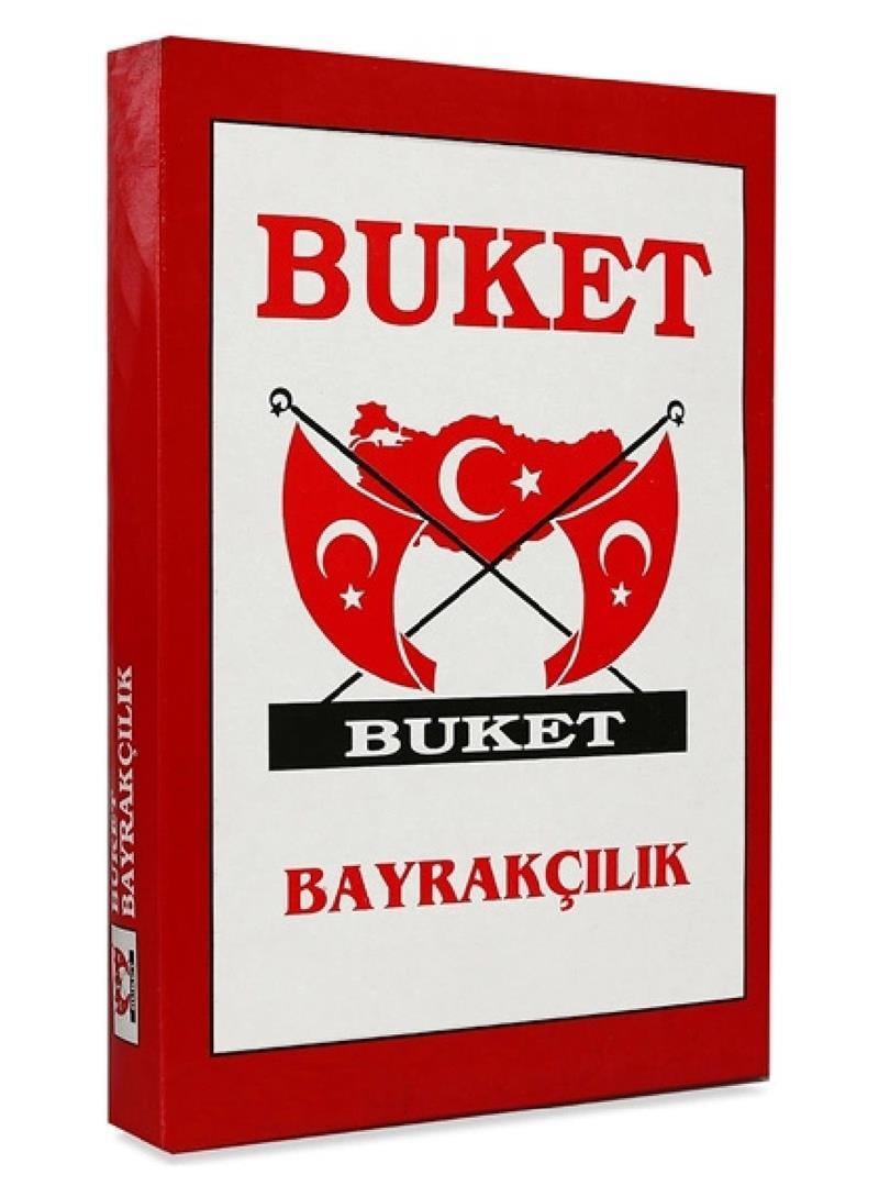 Buket BKT-137 15x22.5 Üçgen Simli Masa Bayrağı