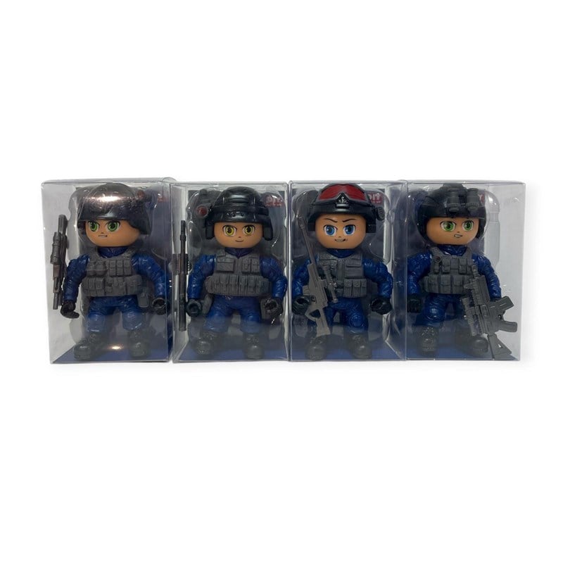 C Toys 8cm Special Police Collect Them All 4'lü Set