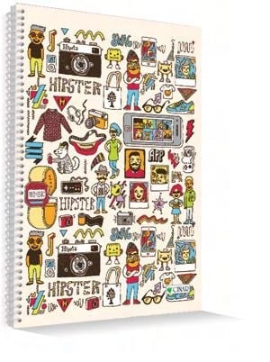 Çınar Karton Kapak A4 120 Yaprak Kareli Defter 12'li Paket