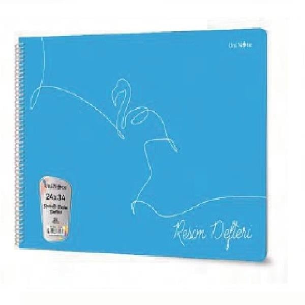Çınar PP Kapak Spiralli 33x48 cm 25 Yaprak Resim Defteri 12'li Paket
