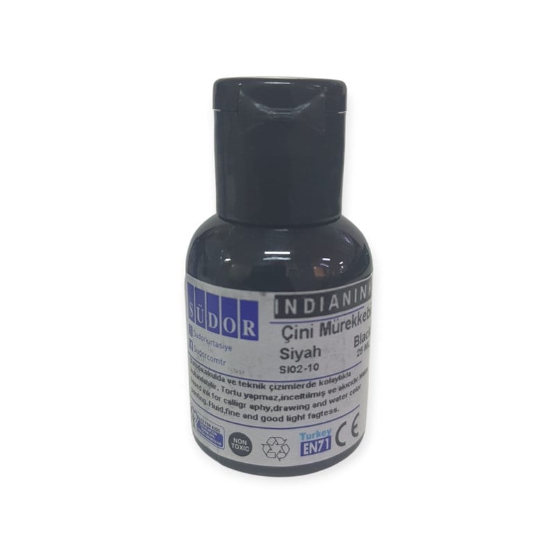 Çini Mürekkebi- Südor 25 Ml Siyah
