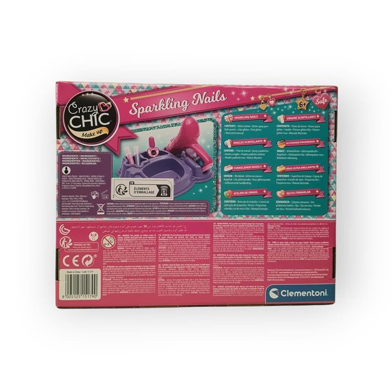 Clementoni Crazy Chic Işıltılı Tırnak Seti 15179