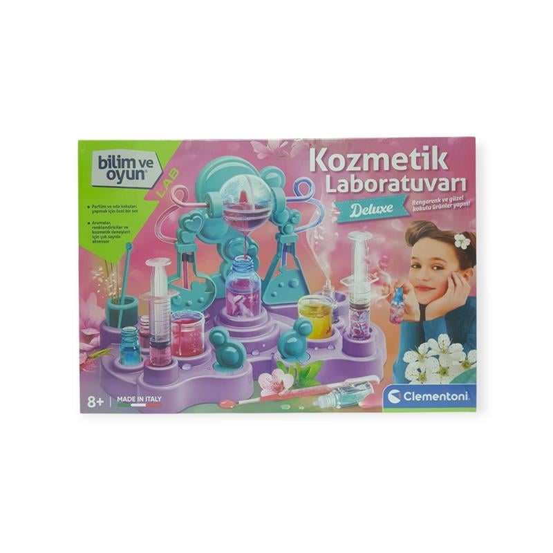 Clementoni Kozmetik Laboratuvarı Deluxe Bilim ve Oyun Seti 