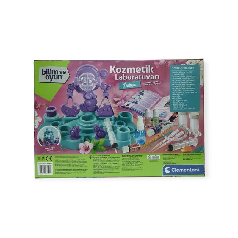 Clementoni Kozmetik Laboratuvarı Deluxe Bilim ve Oyun Seti 