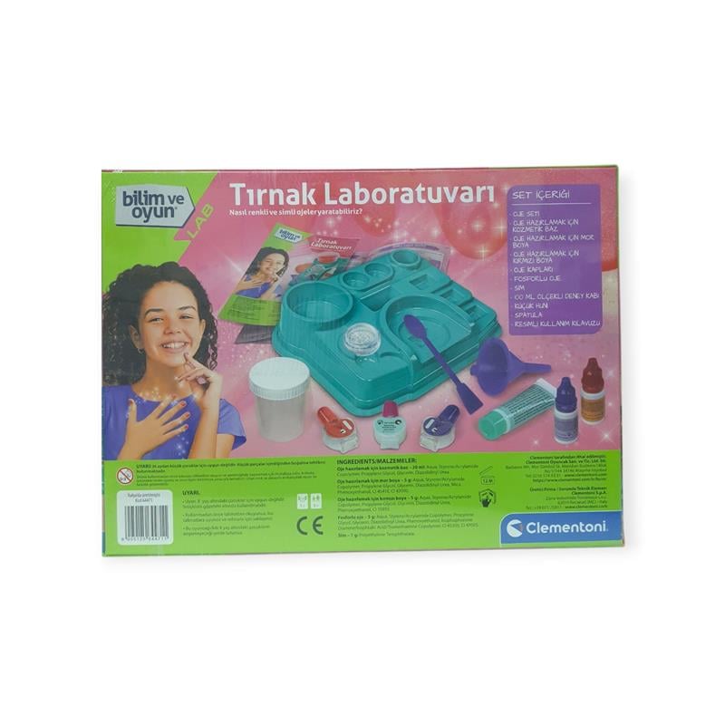 Clementoni Tırnak Laboratuvarı Bilim ve Oyun Seti 