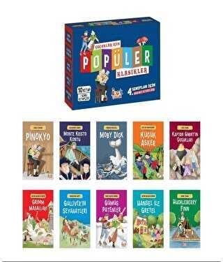 Çocuklar için Popüler Klasikler 10 Kitap + Soru Kitapçığı Bıcırık Yayınları 