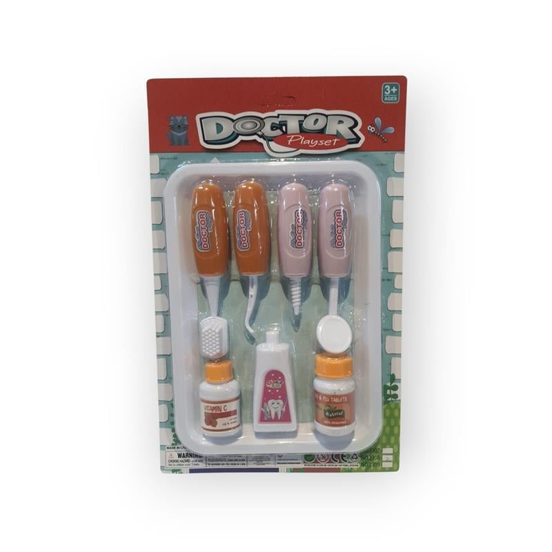 ÇOCUKLAR İÇİN TEPSİDE DİŞ DOKTORU SETİ 
