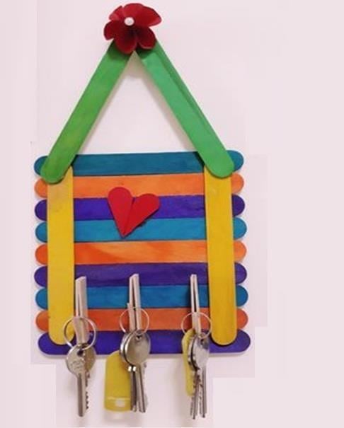 Colorbank Dil Çubuğu Ahşap Büyük Renkli 50'li Poşet