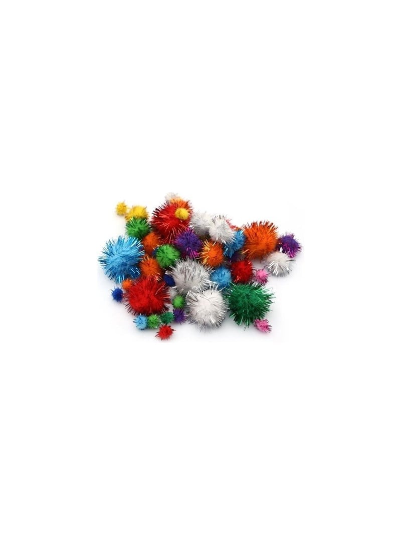 Colorbank Ponpon Simli CPP-002 Mix 78'li Poşet