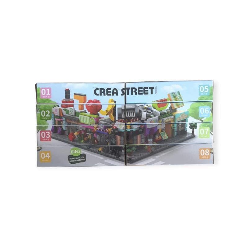 Crea Street 8'i 1 Arada Sokak Temalı Yapı Seti