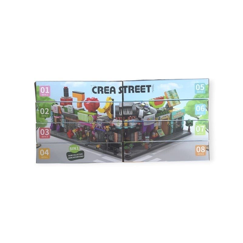 Crea Street 8'i 1 Arada Sokak Temalı Yapı Seti