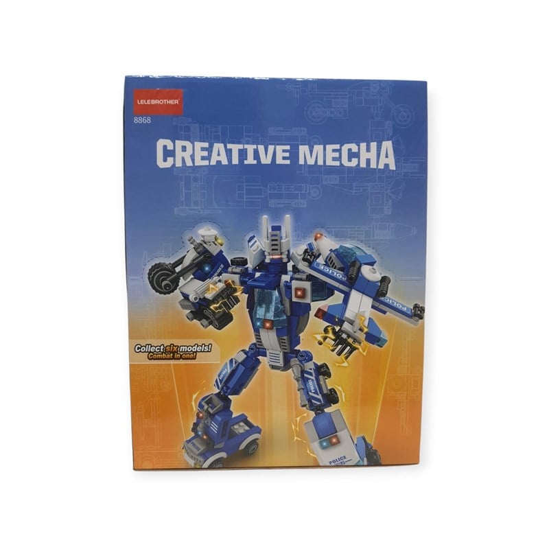 Creatıve Mecha 6'sı 1 Arada Dönüşebilen Polis Araçları 