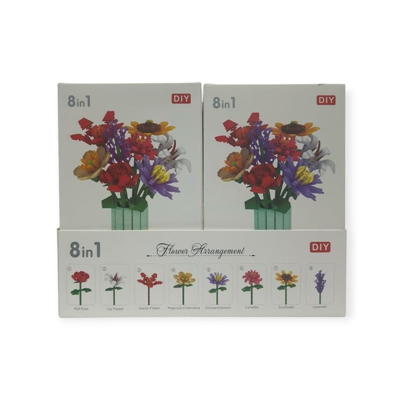Ctoy Building Block Flower 8'li Paket