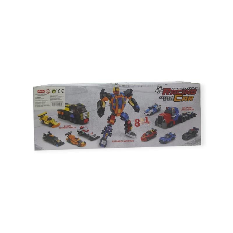 Ctoy- Dönüşebilen Yarış Araçları 8'li Set