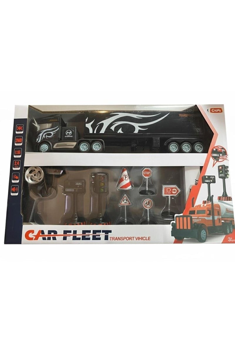 Ctoy-gm1926 Işıklı Ve Sesli Uzaktan Kumandalı Trafik Setli Tır 1:16