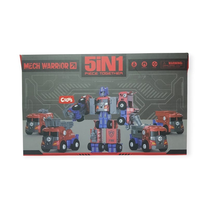 Ctoys 5'i 1 Arada Dönüşebilen Robot Seti 