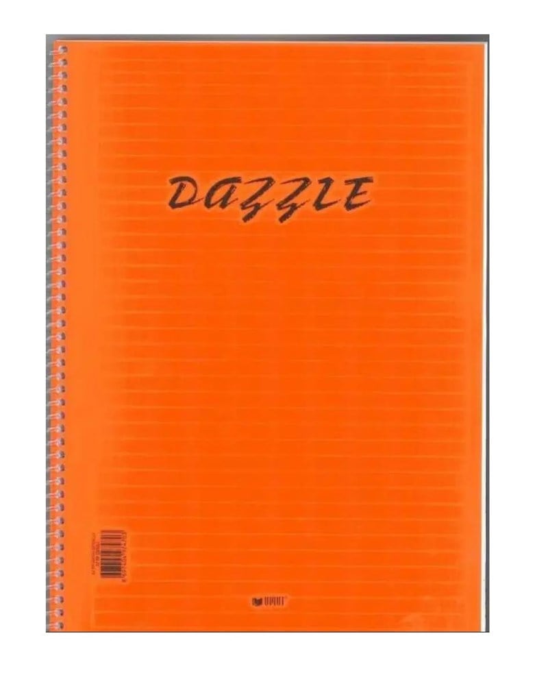 Dazzle Plastik Kapak Spiralli A4 60 Yaprak Kareli Defter 