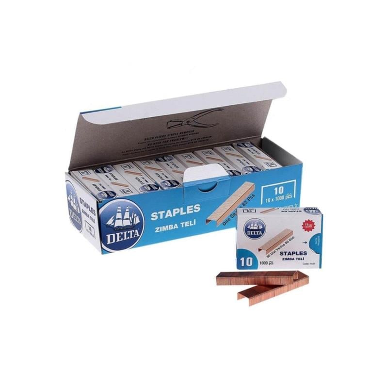 Delta No:10 Sarı Zımba Teli 10'lu Paket [1621]
