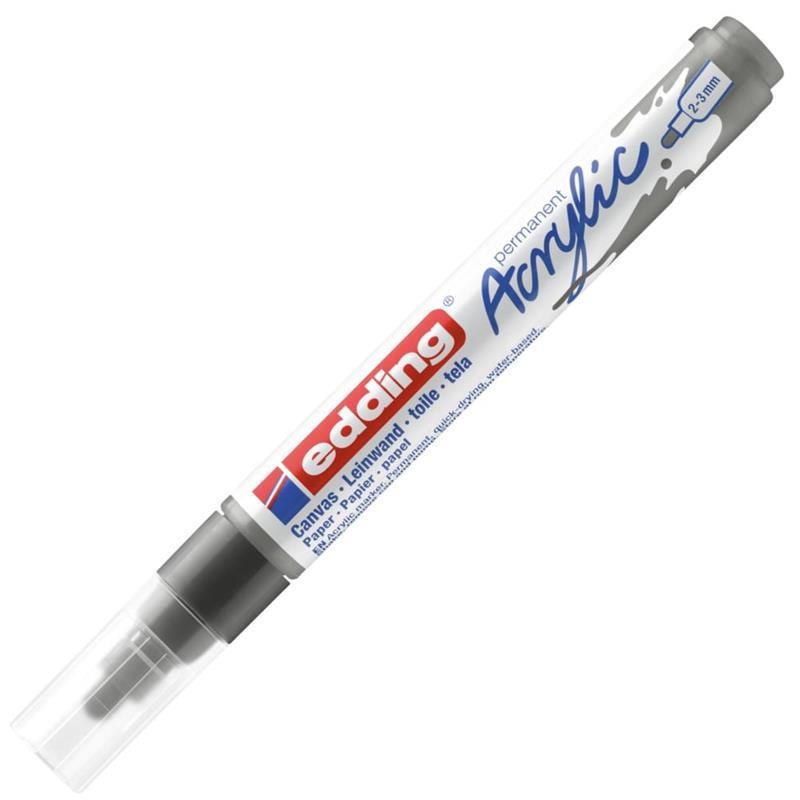 Edding Akrilik Kalem ED5100 Orta Uçlu Antrasit 23 mm Yuvarlak Uç