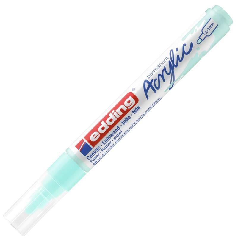 Edding Akrilik Kalem ED5100 Orta Uçlu Pastel Mavi 23 mm Yuvarlak Uç