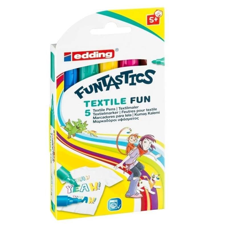 Edding Funtastics 5'li Set Tekstil Markörü