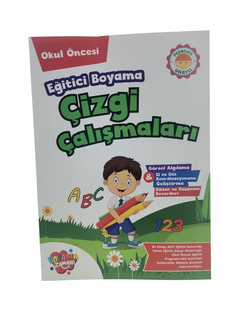 Eğitici Boyama Çizgi Çalışmaları