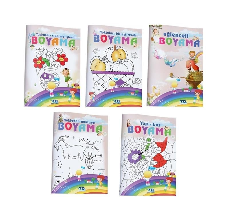 Eğlenceli Boyama Kitabı 5 Kitap / Tandem