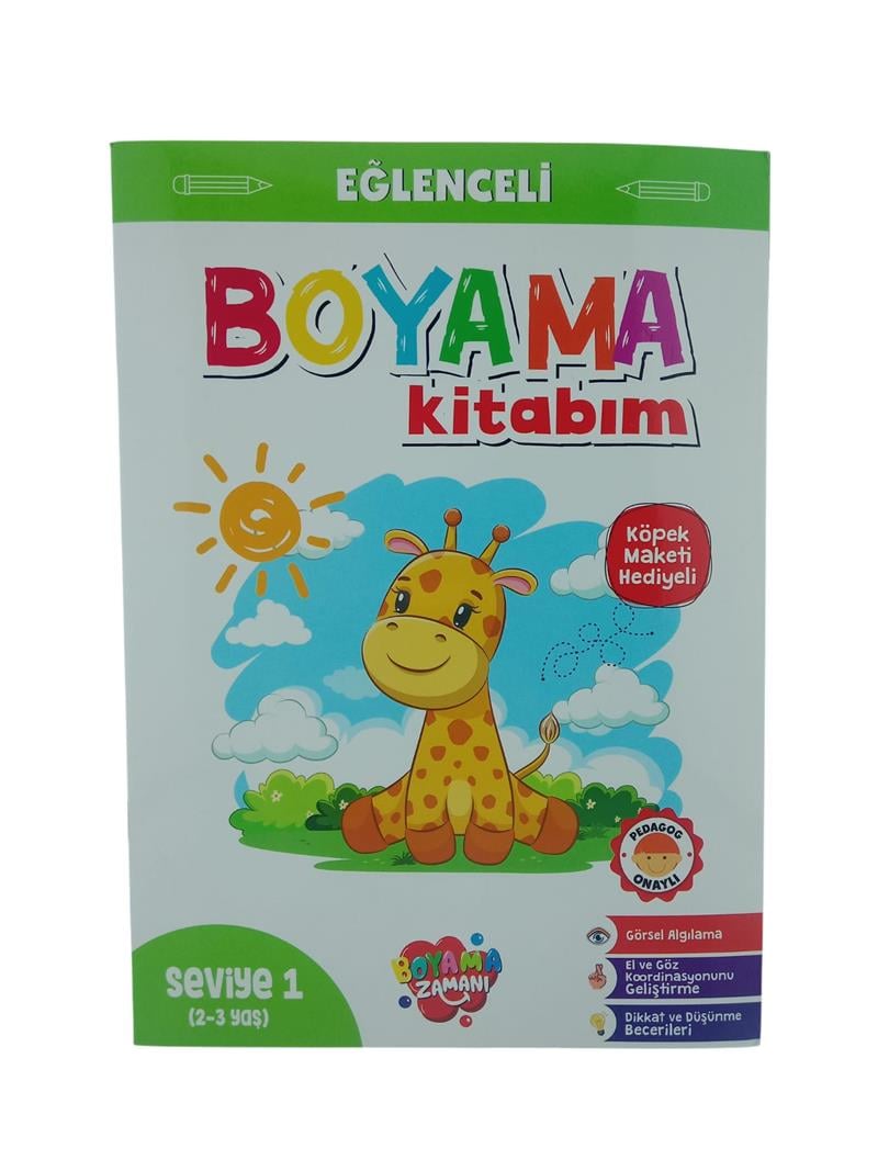 Eğlenceli Boyama Kitabım Seviye 1 2-3 Yaş